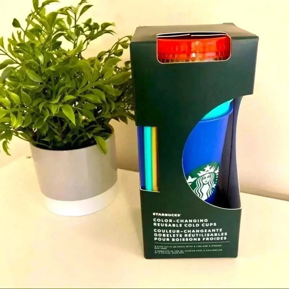 NWT Starbucks PRIDE 2020 Reusable Color Changing Cups - Picture 2 of 2
